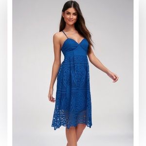 Lulus XL crochet lace midi dress